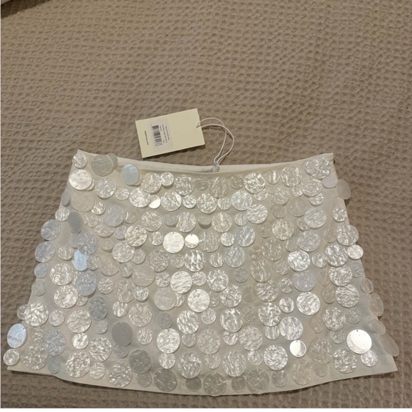 Peppermayo Dresses & Skirts - PepperMayo white sequins shell mini skirt
BRAND NEW, no issues just too tight